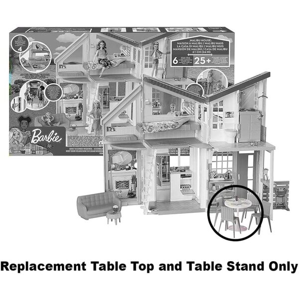 Originaler Ersatztisch und Ständer für Barbie Malibu House Playset FXG57