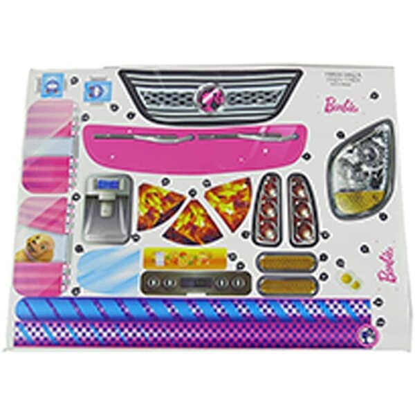 Barbie Etichette Ricambio Camper FBR34 Set B - Adesivi Originali per Riparazione