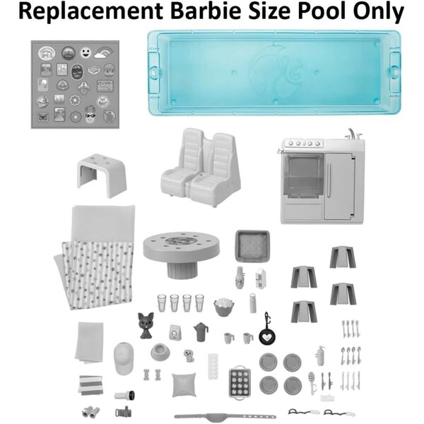 Ersatzpool Barbie Dreamcamper HCD46 kompatibel und original Mattel