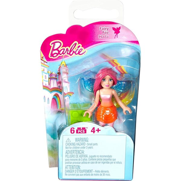 Mega Construx Barbie Rainbow Cove Fairy Mini Figure - Gioco Magico per Bambini