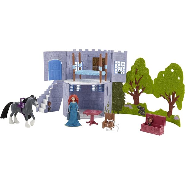 Mattel Disney/Pixar Brave Castle and Forest Spielset mit Merida und Angus