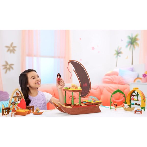Mattel Moana 2 Spielset „Moana und Lotus“ mit Zubehör für Kinder ab 3 Jahren