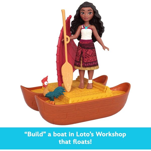Mattel Moana 2 Spielset „Moana und Lotus“ mit Zubehör für Kinder ab 3 Jahren