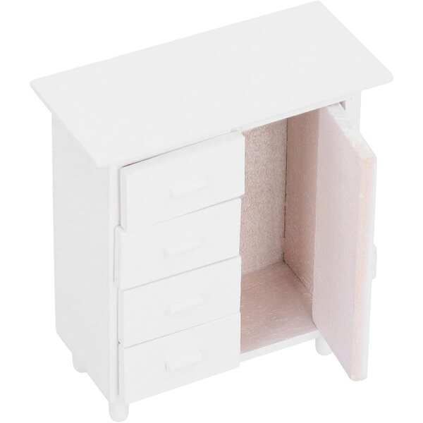 HEEPDD Armadietto Miniatura 1/12 in Legno per Casa delle Bambole e Giochi di Ruolo