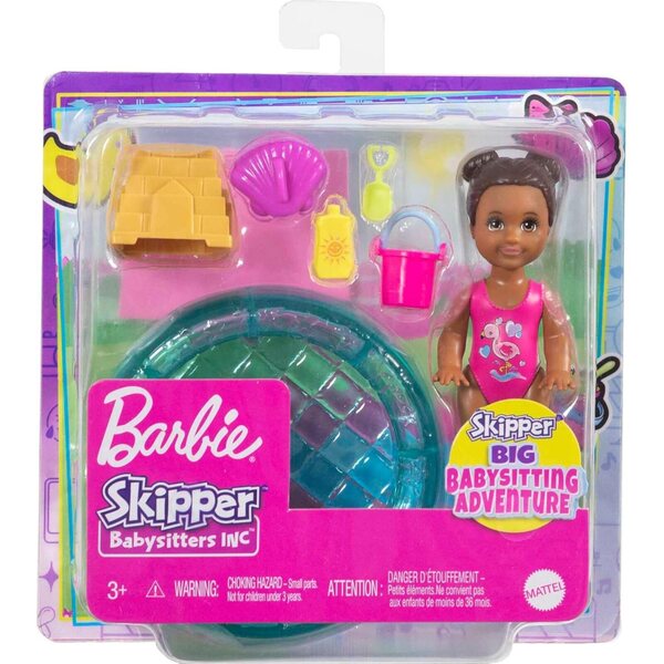 Barbie Skipper Babysitters Inc. Puppe mit Zubehör für Babysitter-Spiele