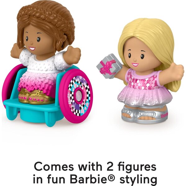 Fisher-Price Barbie Little People Set 2 Figuren für Kinder von 18 Monaten bis 5 Jahren