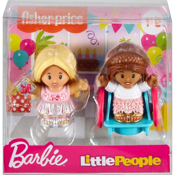 Fisher-Price Barbie Little People Set 2 Figuren für Kinder von 18 Monaten bis 5 Jahren