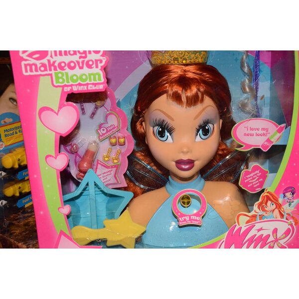 Winx Club Bloom Magic Makeover Styling Head с грим и аксесоари за коса