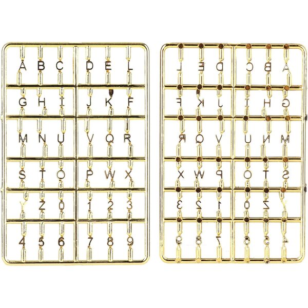 Numeri e Lettere per Casa delle Bambole 10x6,5 cm - Decorazione Porta Miniature