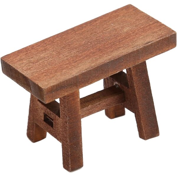 Set 10 Sgabelli in Legno Miniatura per Casa delle Bambole Scala 1/12 e 1/6