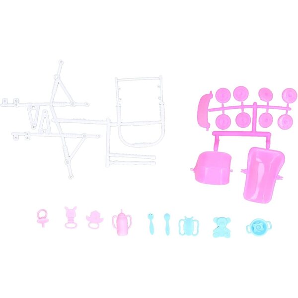 Set Bambole Famiglia con Mamma Incinta e Accessori, Giocattolo Interattivo 7+
