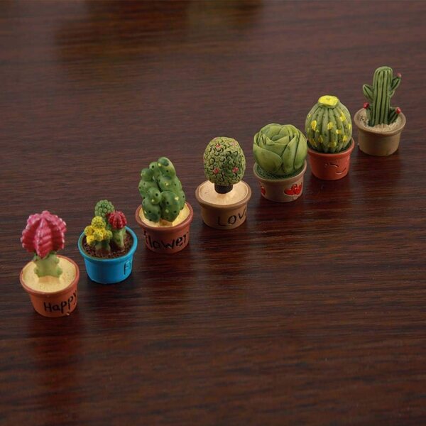 Set 7 Vasi Miniatura per Piante Grasse in Argilla, Decorazioni Fai-da-Te Ecologiche