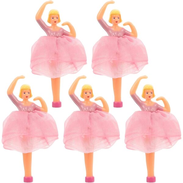 BESPORTBLE Set 5 Bambole Ballerina Rosa per Carillon, Decorazioni Realistiche e Raffinate