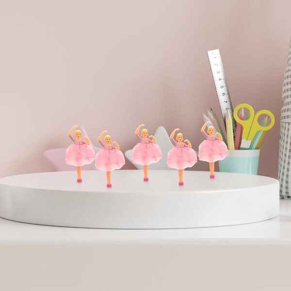 BESPORTBLE Set 5 Bambole Ballerina Rosa per Carillon, Decorazioni Realistiche e Raffinate