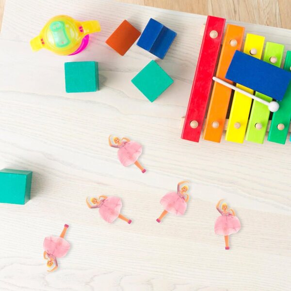 BESPORTBLE Set 5 Bambole Ballerina Rosa per Carillon, Decorazioni Realistiche e Raffinate