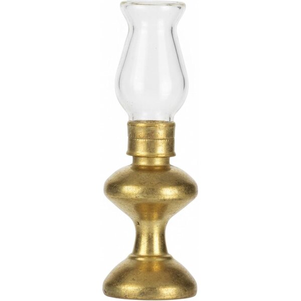 Mini lampada a olio vintage per casa delle bambole in scala 1:12 con paralume in vetro