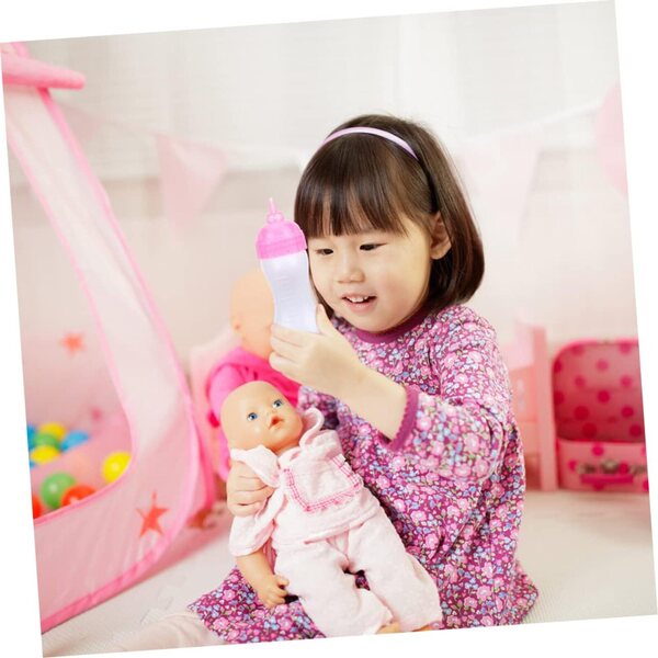20 Miniatur-Babyflaschen für Puppen, leere Flaschen für Dekorationen und PE-Spielzeug