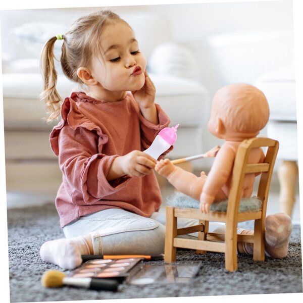 WOONEKY 20 Mini Bottiglie Latte per Bambina, Giocattoli in Miniatura per Bambolotti e Decorazioni