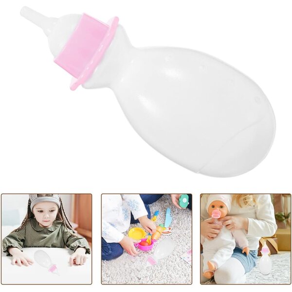 Vaguelly 10 widerstandsfähige Mini-Milchflaschen für Rollenspiele und Geburtstage