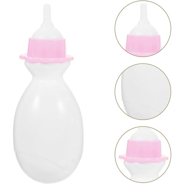 Vaguelly 10 widerstandsfähige Mini-Milchflaschen für Rollenspiele und Geburtstage