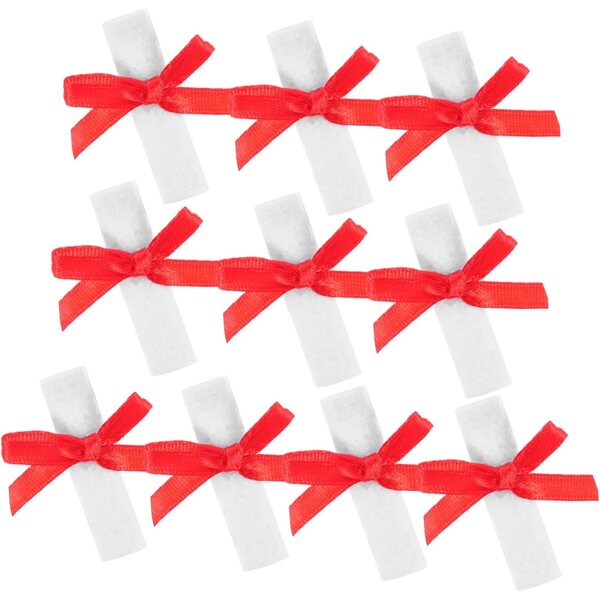 Garneck Mini Certificati di Laurea per Bambole - Set 10 pezzi Riutilizzabili Decorativi