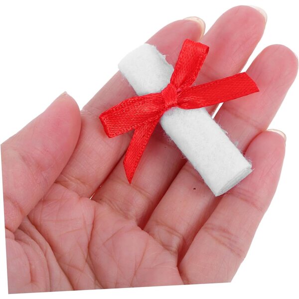 Garneck Mini Certificati di Laurea per Bambole - Set 10 pezzi Riutilizzabili Decorativi