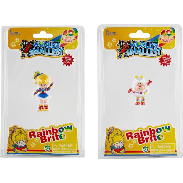 Mikrofiguren-Set Rainbow Brite und Twink World's Smallest – 2-teilige Kollektion