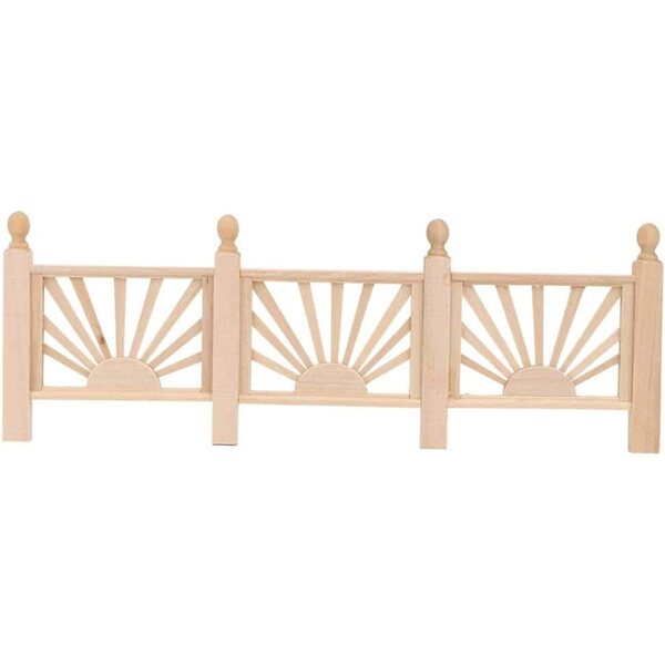 HEEPDD Corrimano Miniatura in Legno per Casa delle Bambole 1:12 - Decorazione Fai-da-te