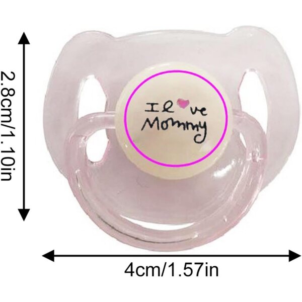 Magnetischer Schnuller für Puppen 4 cm aus ABS, realistisches Zubehör für Rollenspiele