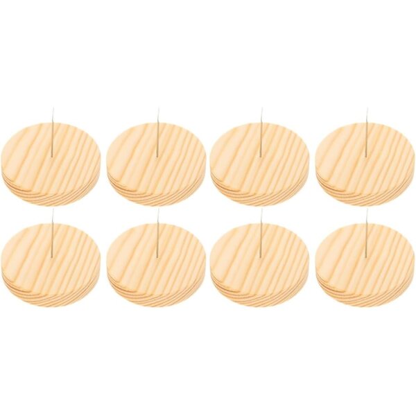 NUOBESTY 8 Set Cavalletti Supporto in Legno per Bambole in Feltro e Uncinetto