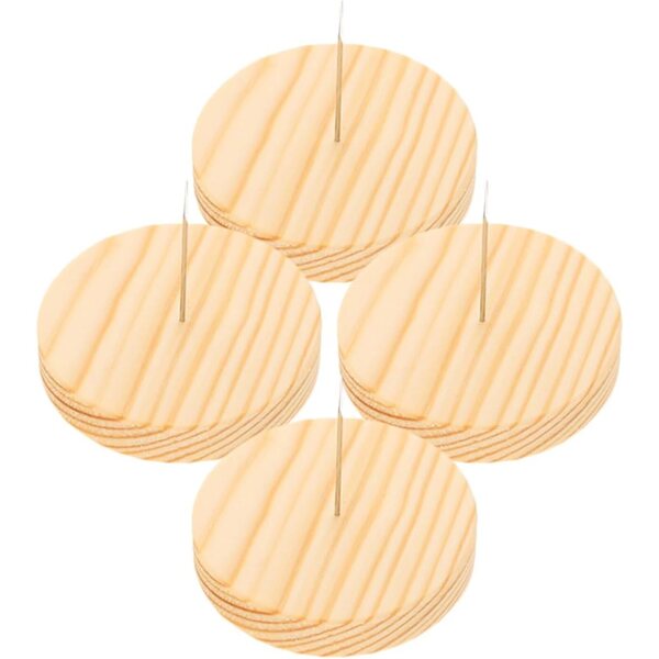 NUOBESTY 8 Set Cavalletti Supporto in Legno per Bambole in Feltro e Uncinetto
