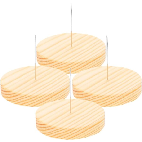 NUOBESTY 8 Set Cavalletti Supporto in Legno per Bambole in Feltro e Uncinetto