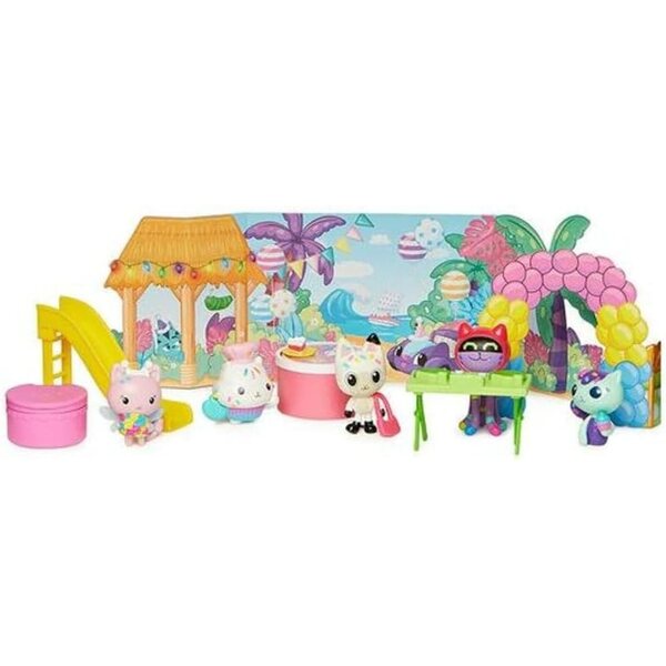 Gabby's Dollhouse Pandy Paws Geburtstagsset mit 5 exklusiven Figuren und Zubehör