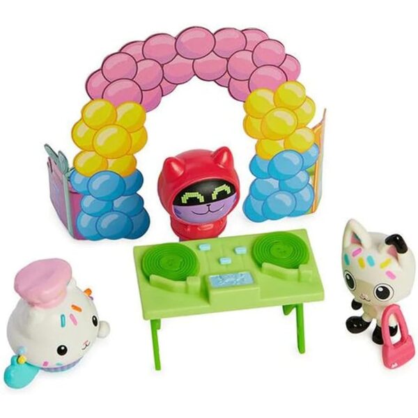 Gabby's Dollhouse Pandy Paws Geburtstagsset mit 5 exklusiven Figuren und Zubehör