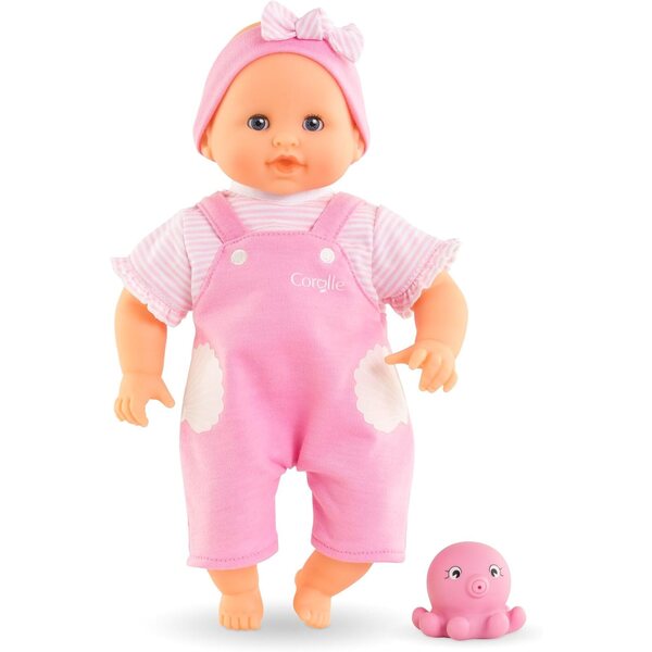 Corolle Baby Ocean Bath 30 cm mit Oktopus-Spielzeug – Badepuppe ab 18 Monaten