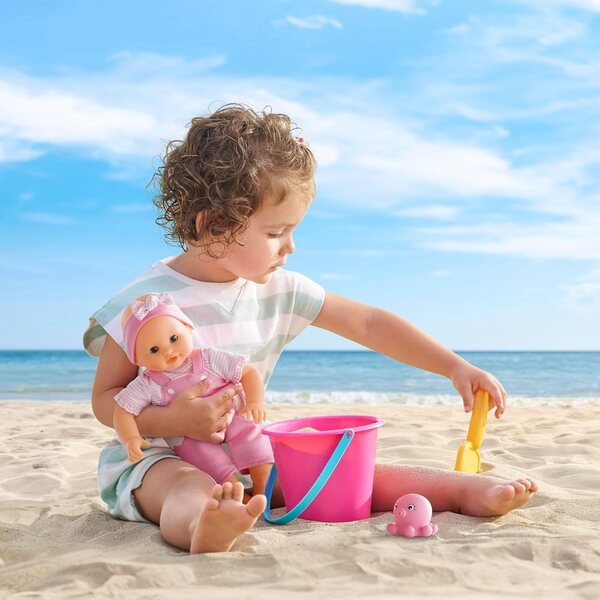 Corolle Baby Ocean Bath 30 cm mit Oktopus-Spielzeug – Badepuppe ab 18 Monaten