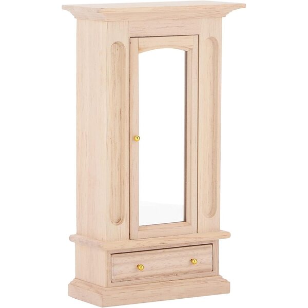 HEEPDD Armadio Miniatura in Legno per Casa delle Bambole Scala 1:12 17,5x9,7x4,5 cm