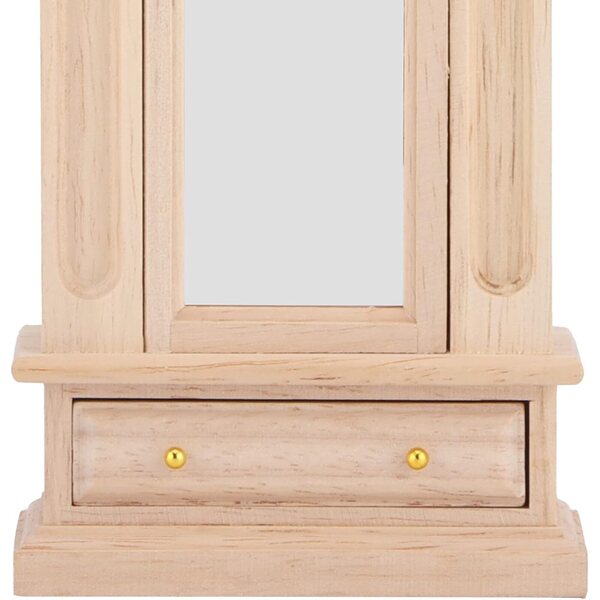 HEEPDD Armadio Miniatura in Legno per Casa delle Bambole Scala 1:12 17,5x9,7x4,5 cm
