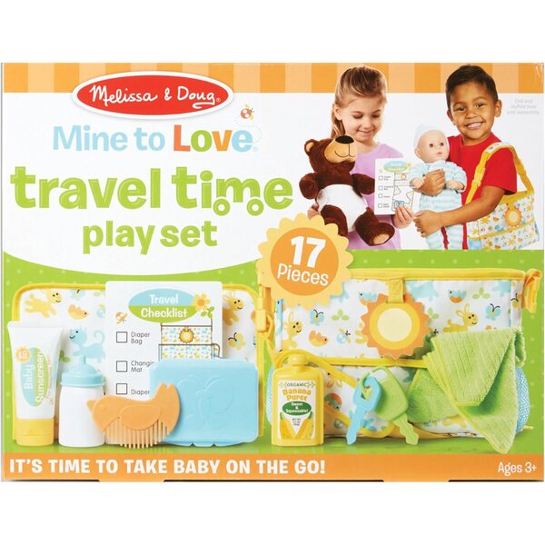 Melissa & Doug Mine to Love Reiseset für Puppen, 17-teilig, perfekt für Kinder ab 3 Jahren