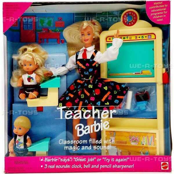 Barbie Lehrer- und Schülerset Sonderausgabe 1995 Blondes Haar