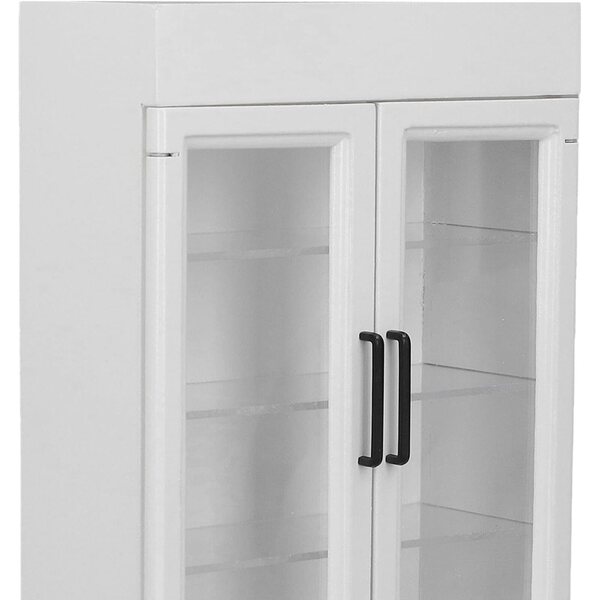 Frigorifero Portatile in Legno per Casa delle Bambole Scala 1:12 Design Realistico