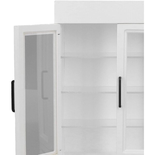 Frigorifero Portatile in Legno per Casa delle Bambole Scala 1:12 Design Realistico