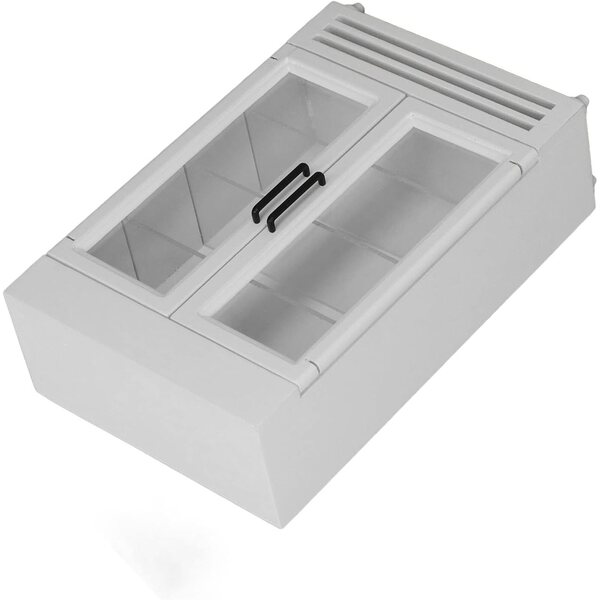 Frigorifero Portatile in Legno per Casa delle Bambole Scala 1:12 Design Realistico