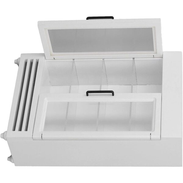 Frigorifero Portatile in Legno per Casa delle Bambole Scala 1:12 Design Realistico