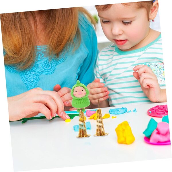 POPETPOP selbstklebende Federbasis 12 Stück für Puppen und Schaukelspielzeug