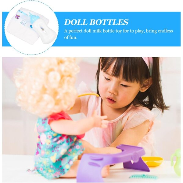 POPETPOP Miniaturflaschen und Windeln für Puppen – sicheres Rollenspielzubehör