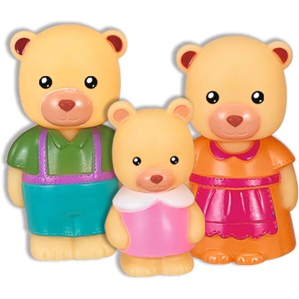 REIG Famiglia Forest Friends 3 Orsi - Set Gioco Morbido e Colorato per Bambini