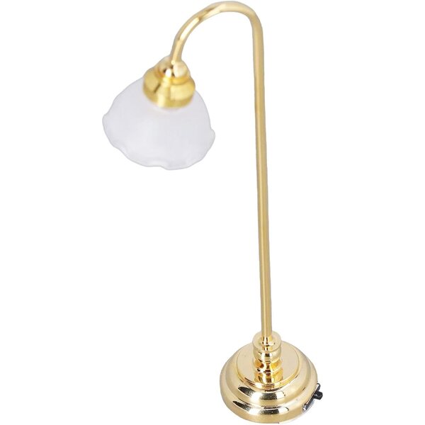 1/12 Miniatur-Stehlampe für Puppenhaus mit warmem Licht und Schalter