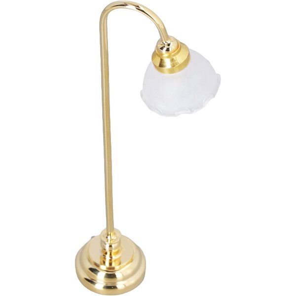 1/12 Miniatur-Stehlampe für Puppenhaus mit warmem Licht und Schalter