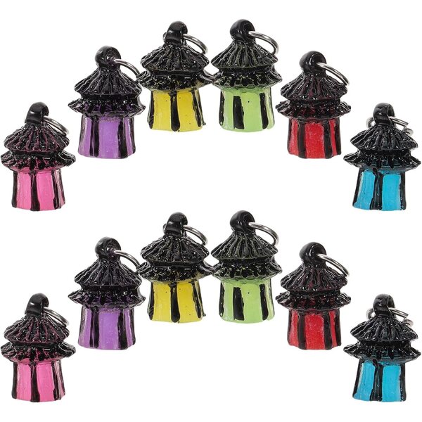 Mini-Mehrfarben-LED-Licht für Feengärten und Puppenhäuser 14 Stück Toyvian